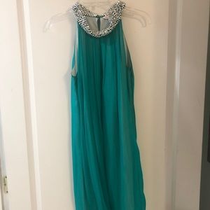 DVF Teal Dress